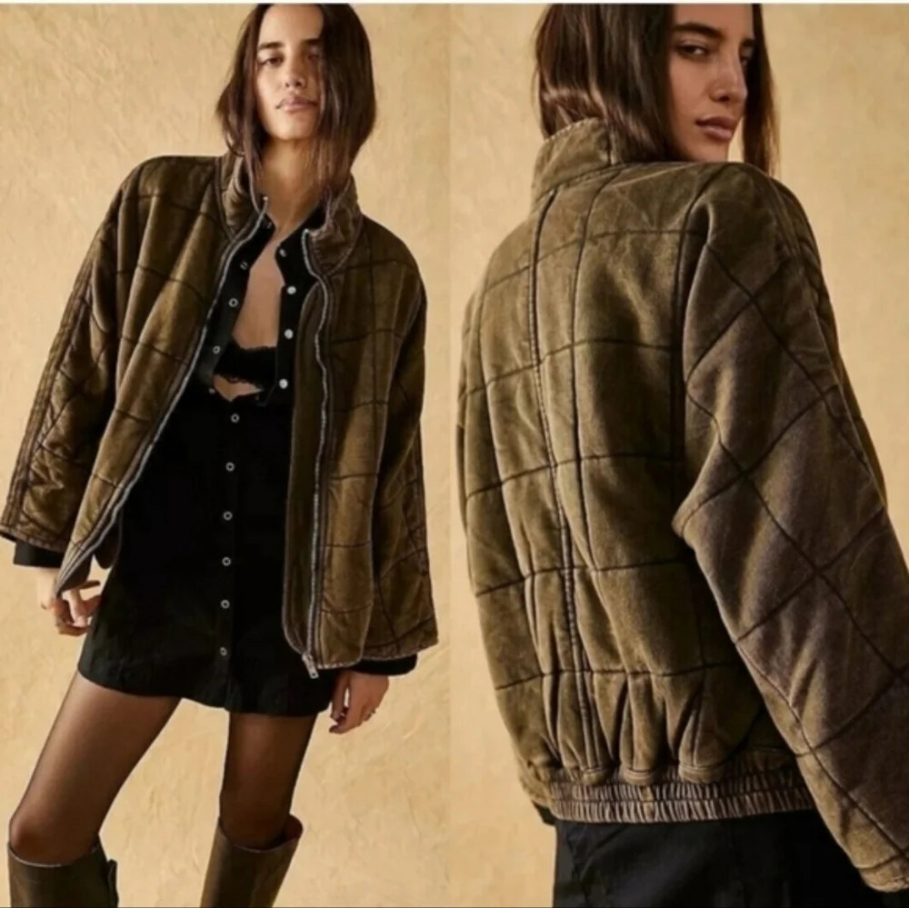 Free People RARE Dolman Quilted Jacket Small